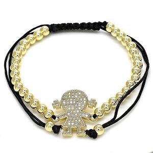 Little girl Gold beaded bracelet